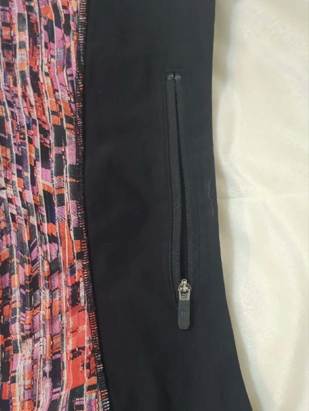 lululemon athletica Multi-Color Patterned Athletic Shorts with Black Waistband